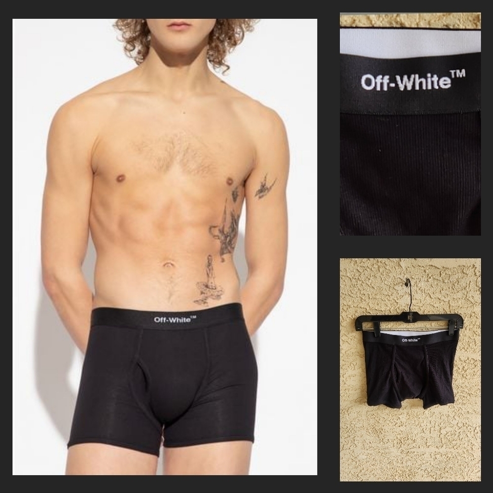 Off White single pair boxer‎ briefs